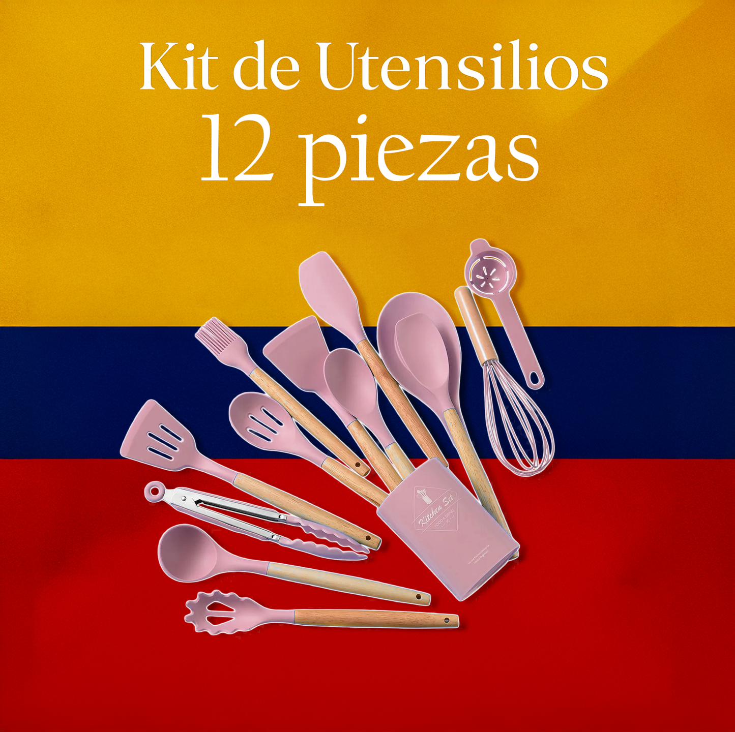 Set de Utensilios de silicona 12 piezas