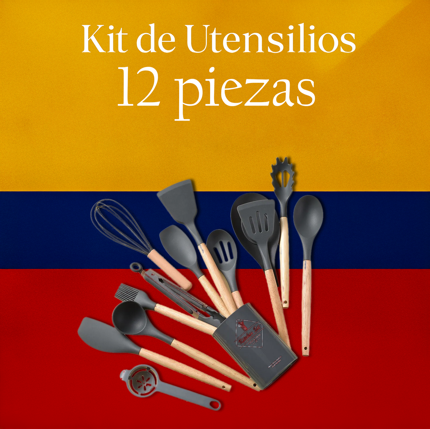 Set de Utensilios de silicona 12 piezas