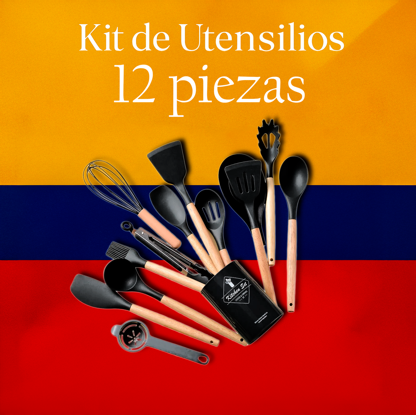 Set de Utensilios de silicona 12 piezas