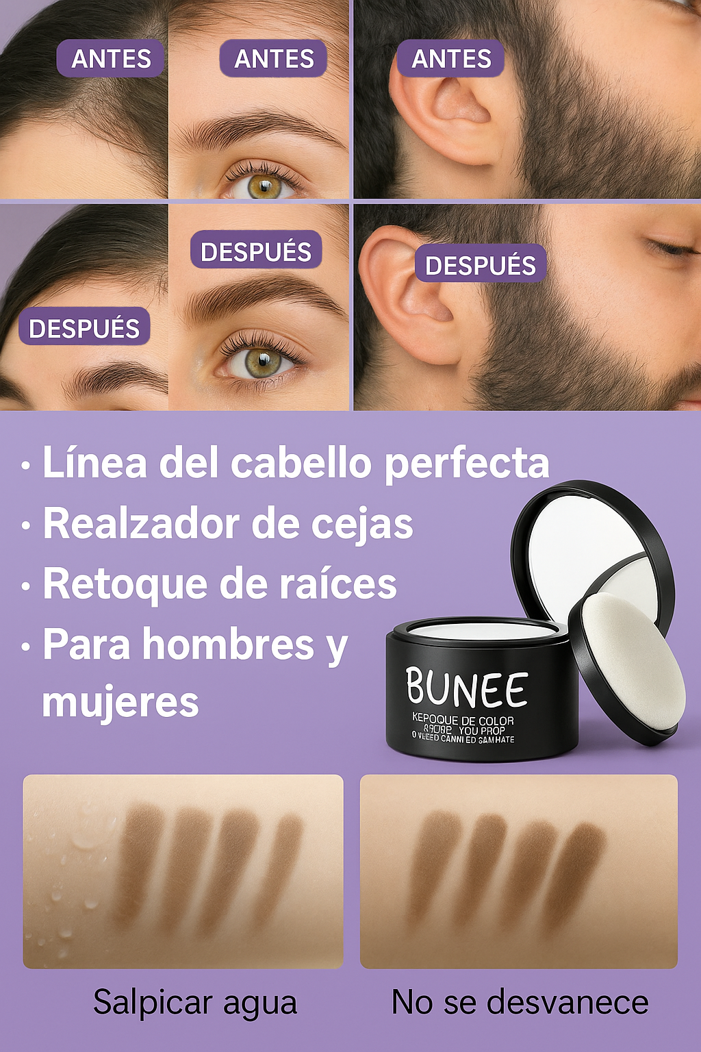 Maquillaje Cubre Canas Bunee