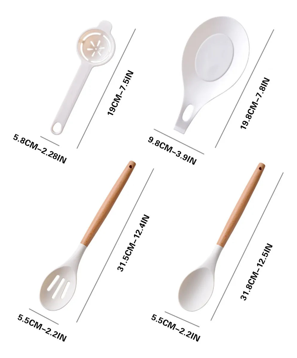 Set de Utensilios de silicona 12 piezas