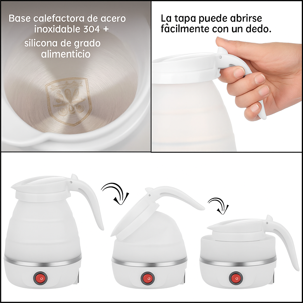 Jarro Elétrico Portátil Y Plegable