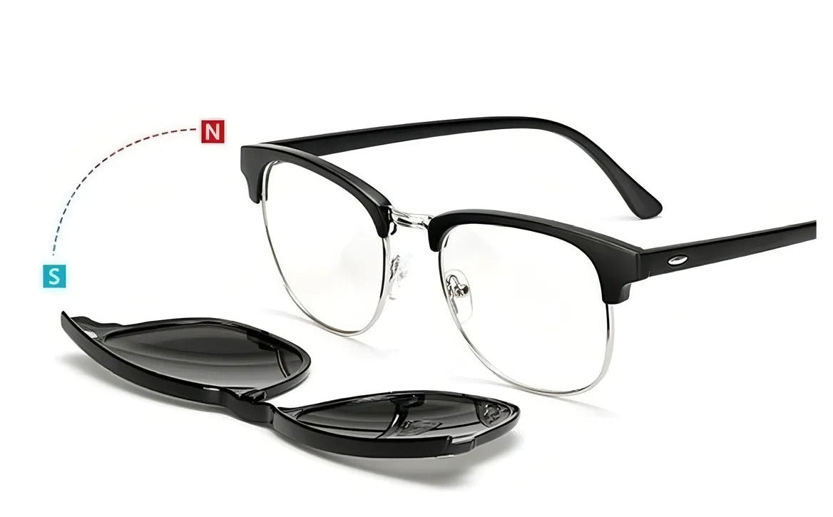 GAFAS DE SOL + 5 LENTES POLARIZASAS + TELESCOPIO